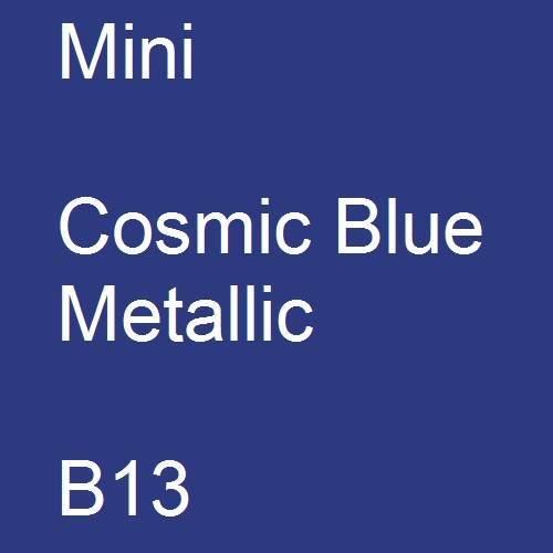 Mini, Cosmic Blue Metallic, B13.